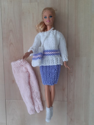 Abito barbie magliato - abito, barbie.(magliato