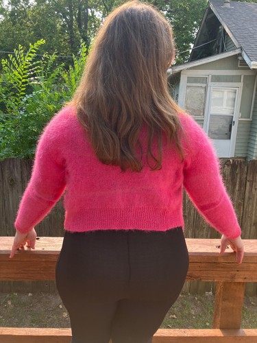 Cardigan fuzzy soffice busty - fuzzy,