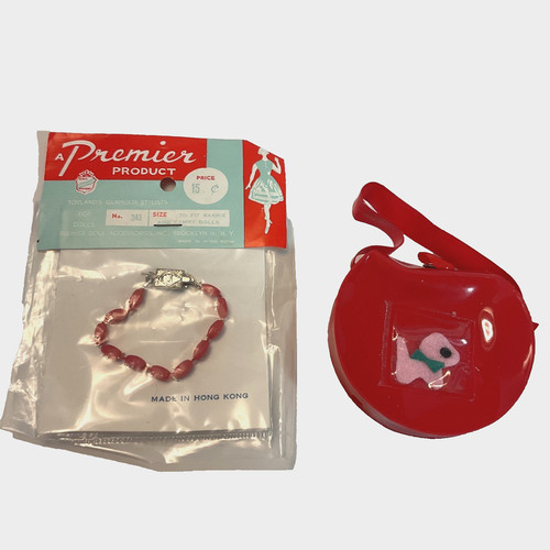 Collana perle rosse vintage - collana, di